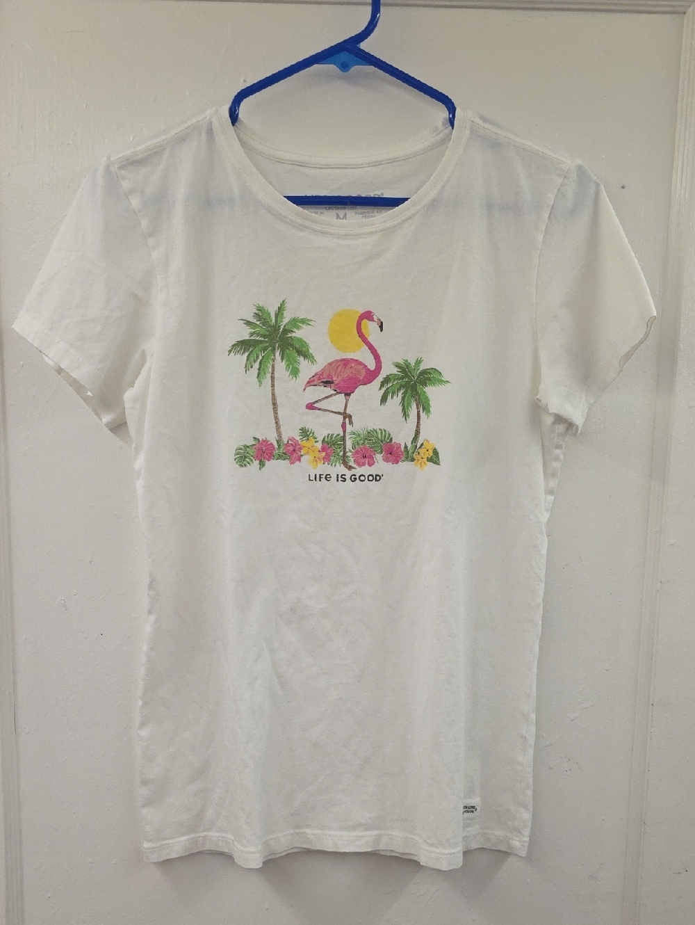 Life Is Good Flamingo Crusher Tee Women’s Medium